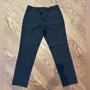 Club Monaco Italian Wool Cropped Pant-Black-Sz 2